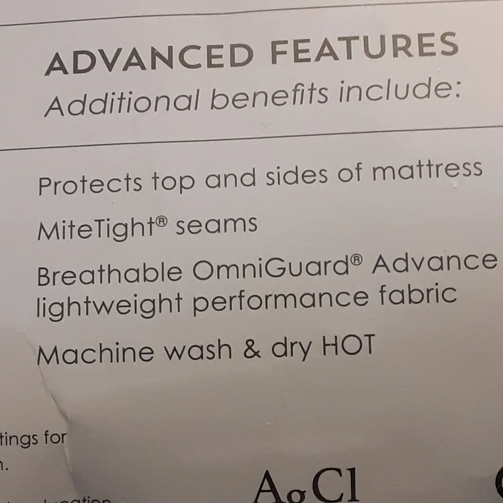 PureCare Premium Protection OMNIGUARD ADVANCE 5 Sided Mattress Protector TwinXL